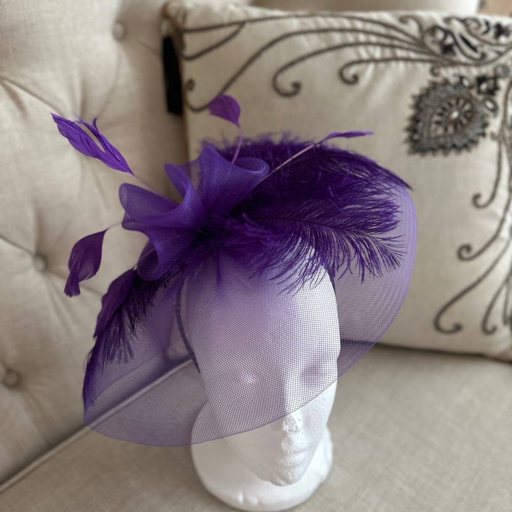 Purple Fascinator